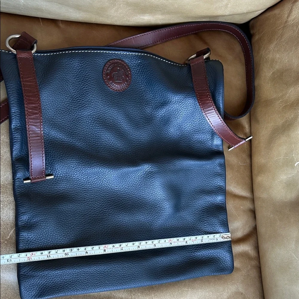 ROSSI CARUSO Stylish Navy Travel Leather Shoulder Bag - Picture 5 of 7